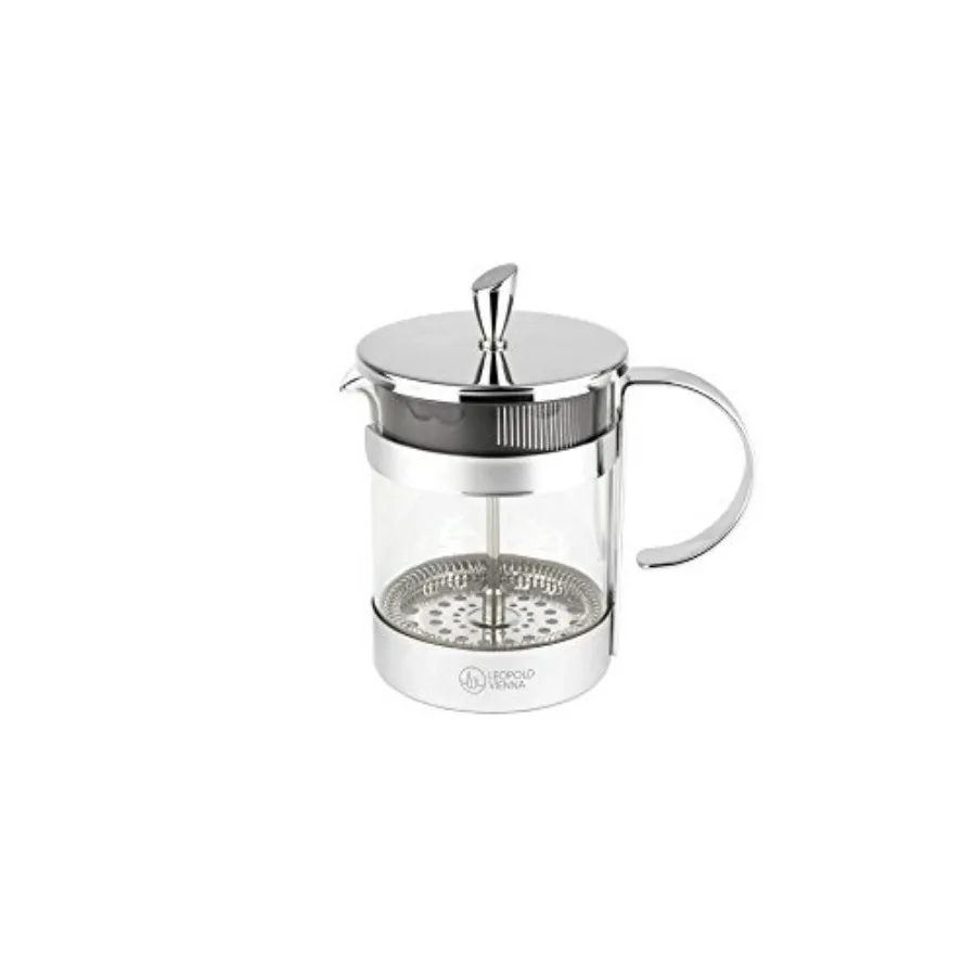 Coffee Maker Luxe Silver 600 ml Stainless Steel Black High Ccity Compact Design for Home Office Use