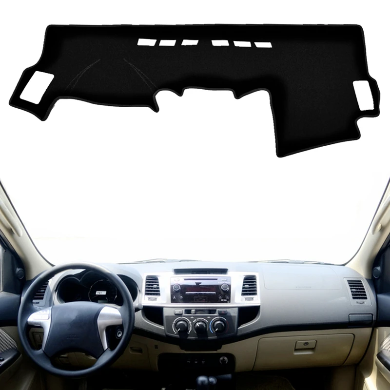 

For Toyota Hilux SW4 Fortuner 2005-2011 2012 2013 2014 2015 Car Dashboard Cover Protect Mat Pad Dash Sunshade Carpet Accessories