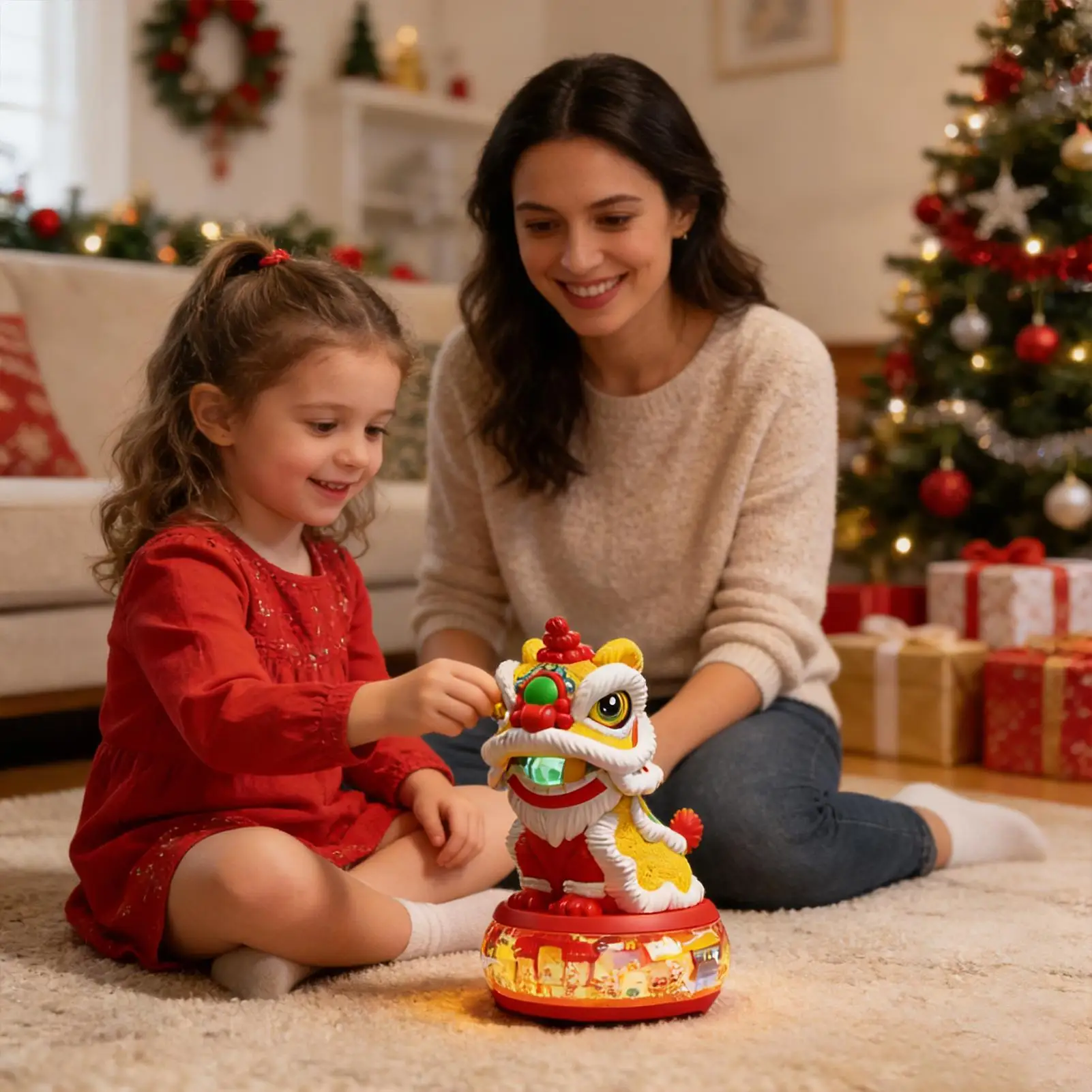 Atualizado dança elétrica leão iluminar brinquedos de dança musical bebê sons animais brinquedos criança sensorial educacional balanço interativo