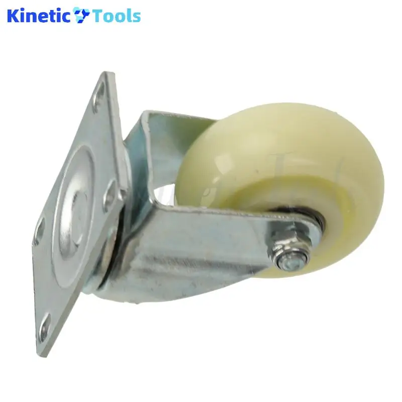 3 Inch White Nylon Universal Wheel Featuring Heavy Duty Bearing 360 Degree Rotating Caster Perfect for Industrial Equipment