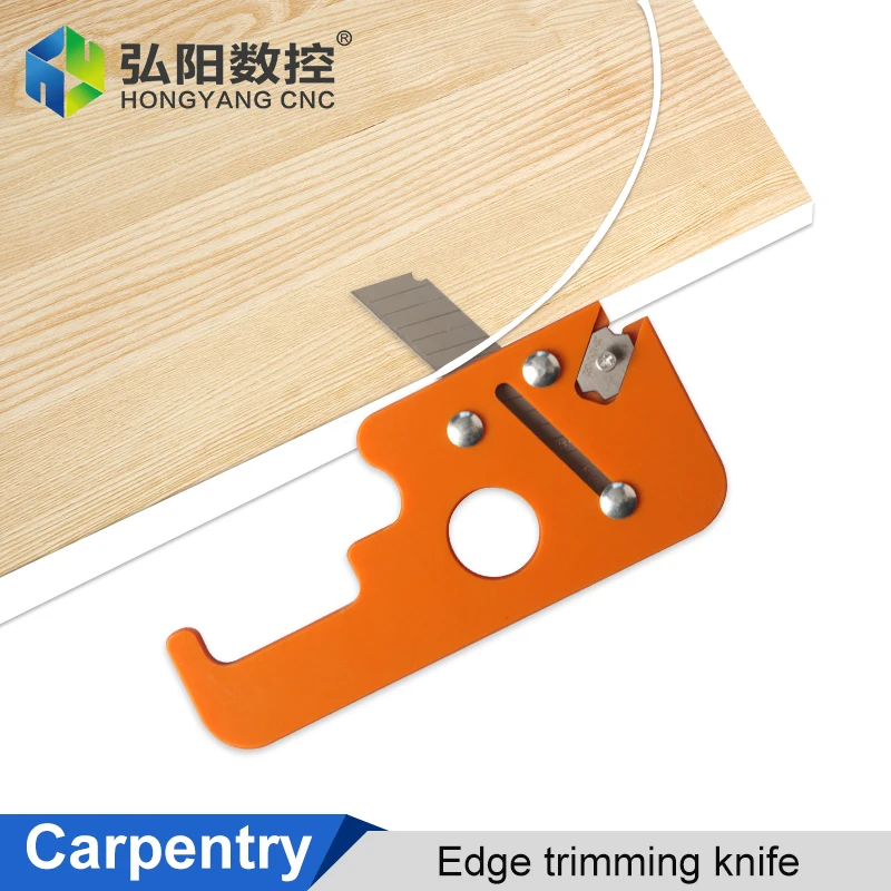 Woodworking Dual-Purpose Edge Trimmer Manual Rounded Right-Angle Chamfering Artifact PVC Panel Furniture Scraper