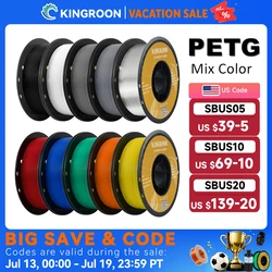 KINGROON PETG 3D Printer Filament 1.75mm 5KG 10KG Mix Color 3D Printing Material 1kg/roll  petg Plastic For FDM 3dprinter