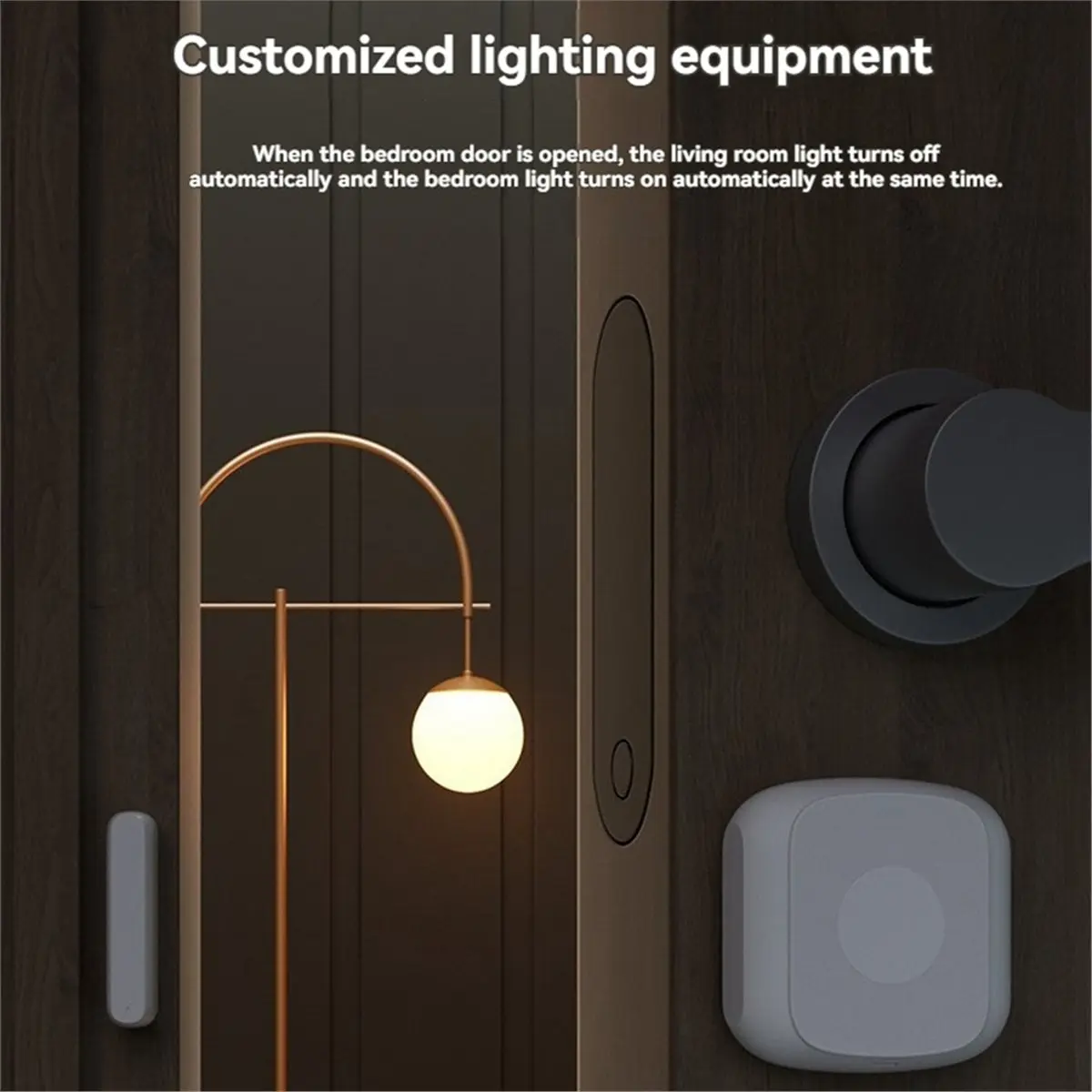 Tuya ZigBee Smart Door and Window Sensor Burglar Magnetic Sensor with Scene Interaction Button APP Remote Control