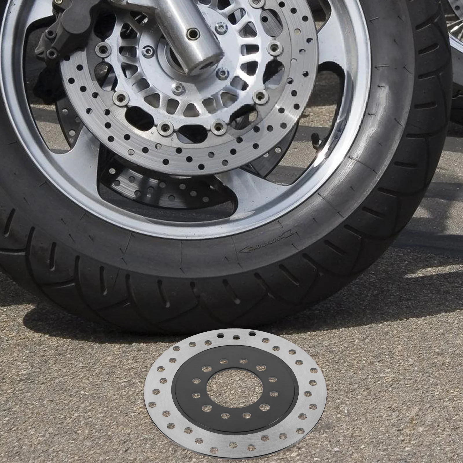 

Motorbike Brake Discs Durable Aluminum Alloy Disc Brake Replacement for Mountain Road Bike ABS Pump Accessories Cycling