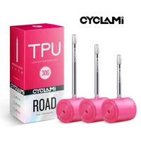 Válvula de acero inoxidable de mayor calidad CYCLAMI francés FV Presta TPU tubo interior para neumáticos de bicicleta de carretera 700C 700x18 23 25 28 30 32 C