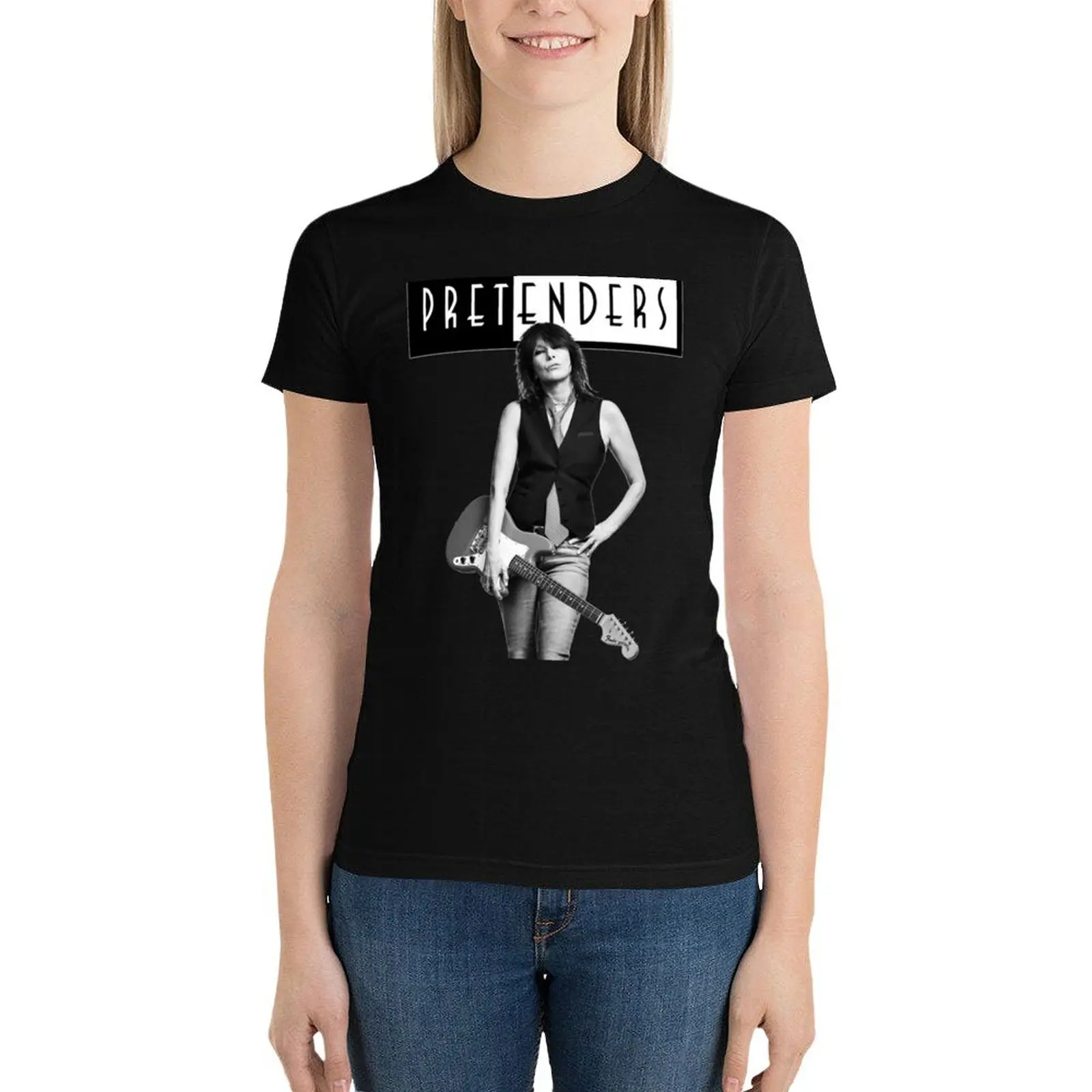 Pretenders Chrissy Hynde T-Shirt Short sleeve tee cute clothes cute tops tight shirts for Women