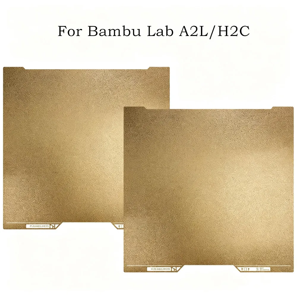 Bambulab A2L Build Plate Textured PEI Double Sided PEI Spring Steel Sheet Strong Adhesion for Bambu Lab A2L H2C 3D Printer