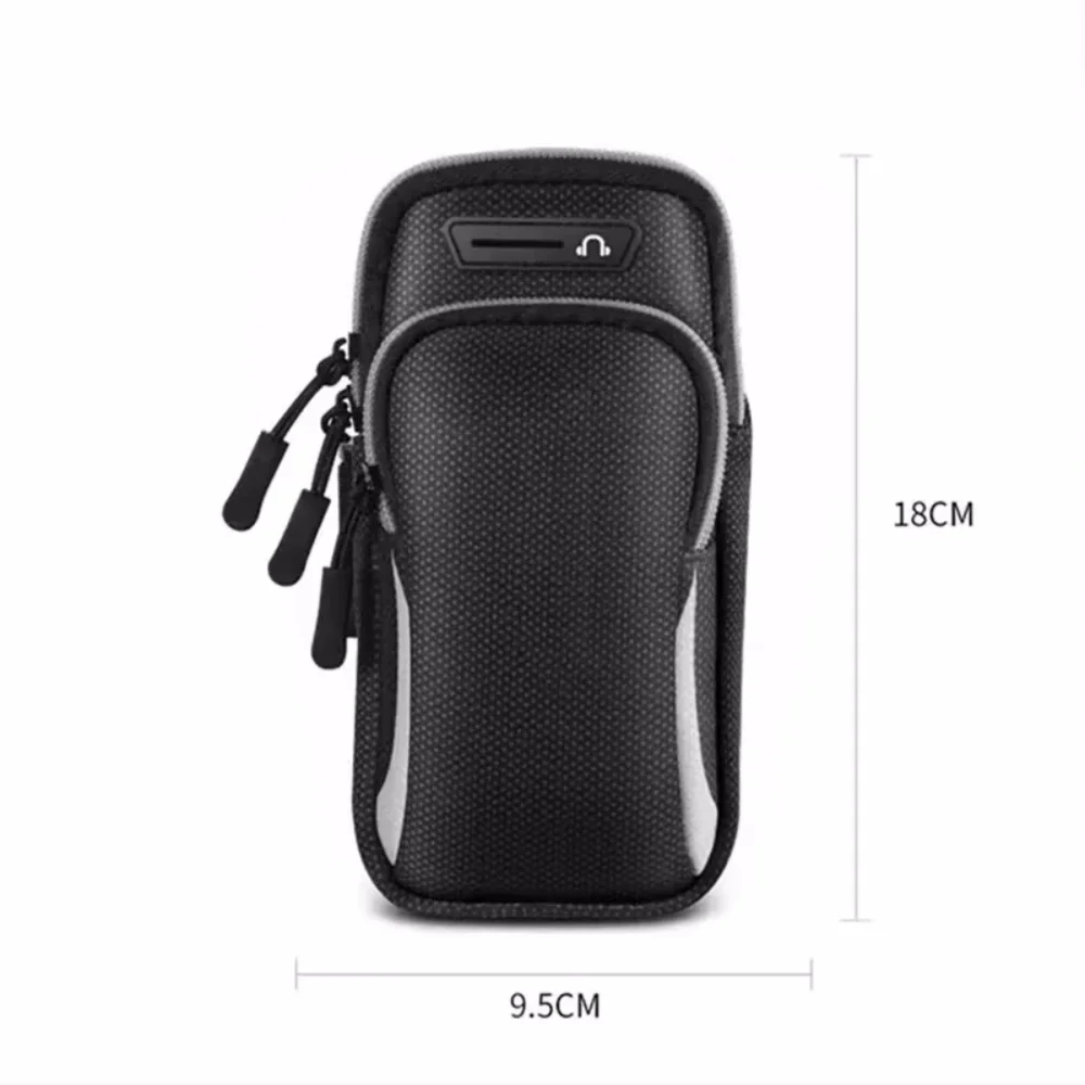 Uniwersalna torba do joggingu na telefon komórkowy Odporna na pot opaska sportowa 6,8 cala Etui na telefon na rękę do biegania na świeżym powietrzu dla iPhone Samsung — zdjęcie produktu 6