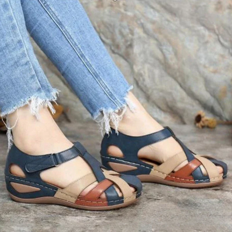 2024 Summer Women Shoes Designer Hollowed Thick Soled Sandals Fashion Versatile Outdoor Antiskid Ladies Shoes Sandalias De Mujer