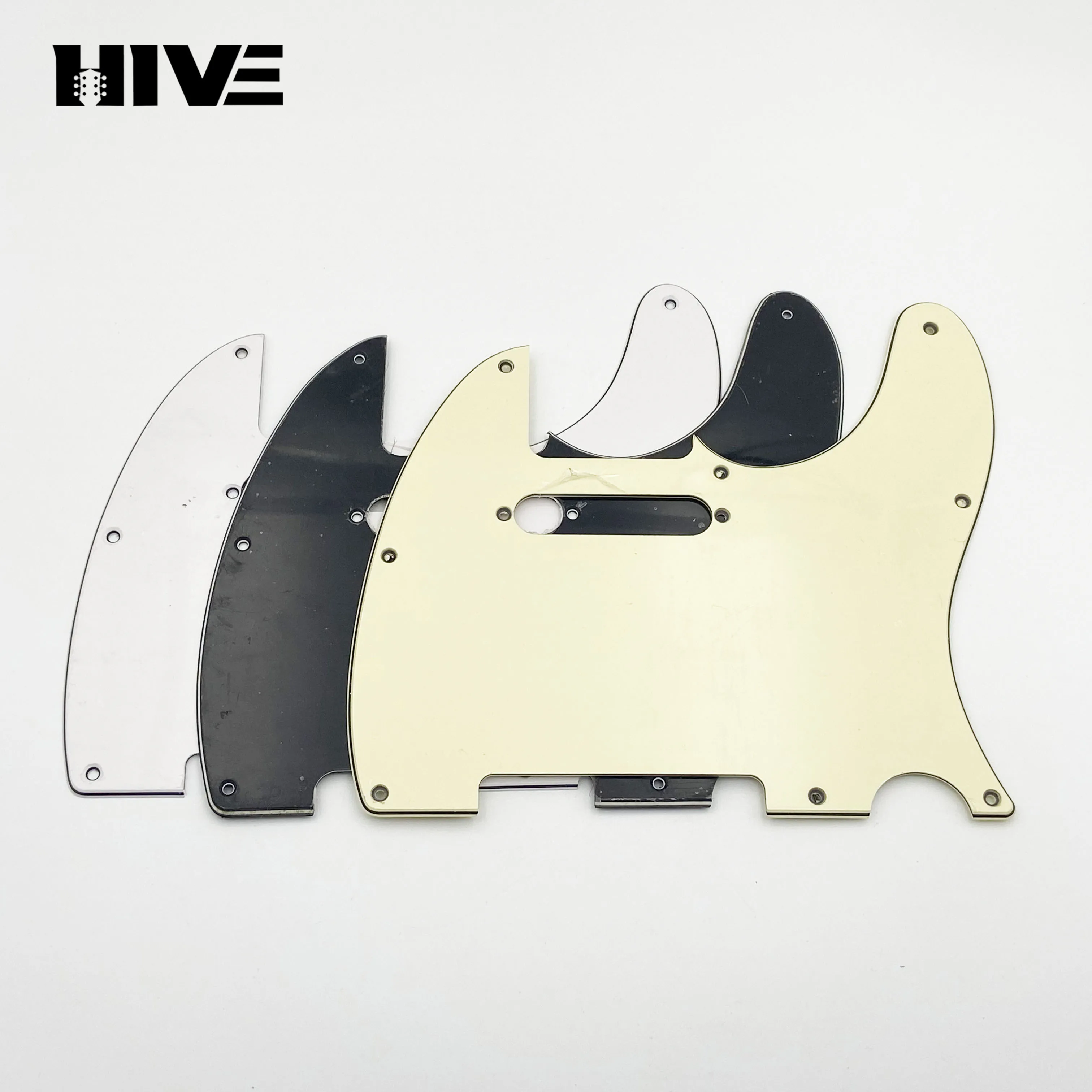 TL Electric Guitar Guard Plate Single/Double Protective Cover PVC 3-layer Scratch Resistant Pearl Finish Guitar Panel