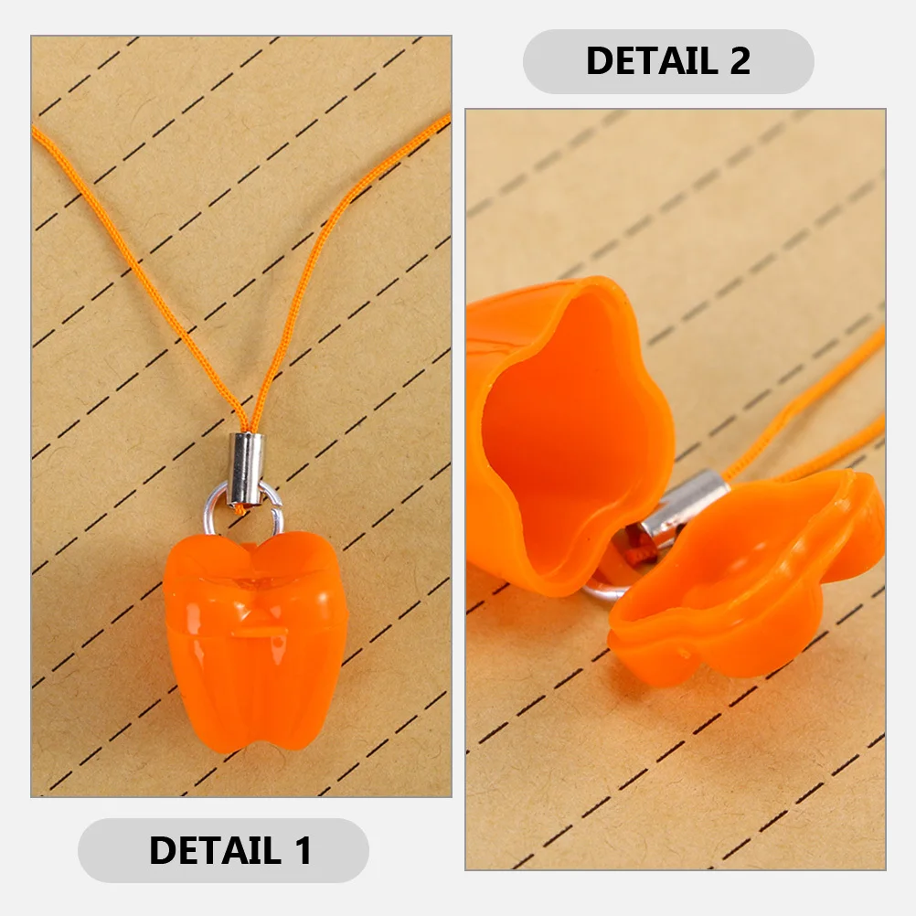 

12Pcs Kids Milk Tooth Holder Plastic Storage Case Sturdy Tooth Fairy Necklace Perfect for Toddler Kids Boys Girls