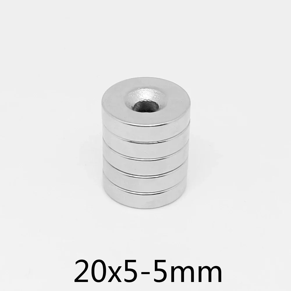 20x5-5 Powerful Magnet Disc 20*5 mm Hole 5mm Round Rare Earth Magnet 20x5-5mm Neodymium Magnets Sheet 20*5-5