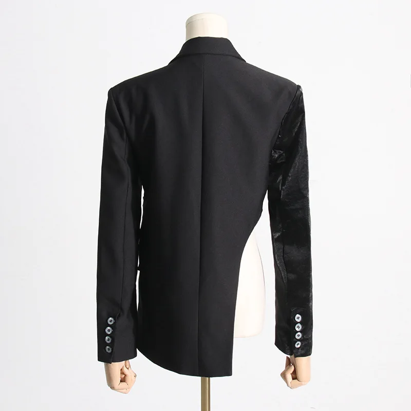 سترة نسائية على طراز OL بحاشية غير منتظمة وتصميم ملابس غير رسمية للتخسيس والخصر #5