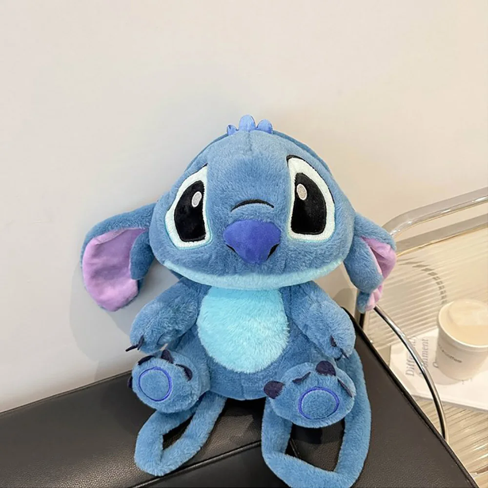 

Stitch Kawaii Anime Toy School Bags Cartoon Soft Stuffed Doll Bag Portable Fashion Satchel Backpacks Birthday Gifts for Boy Girl