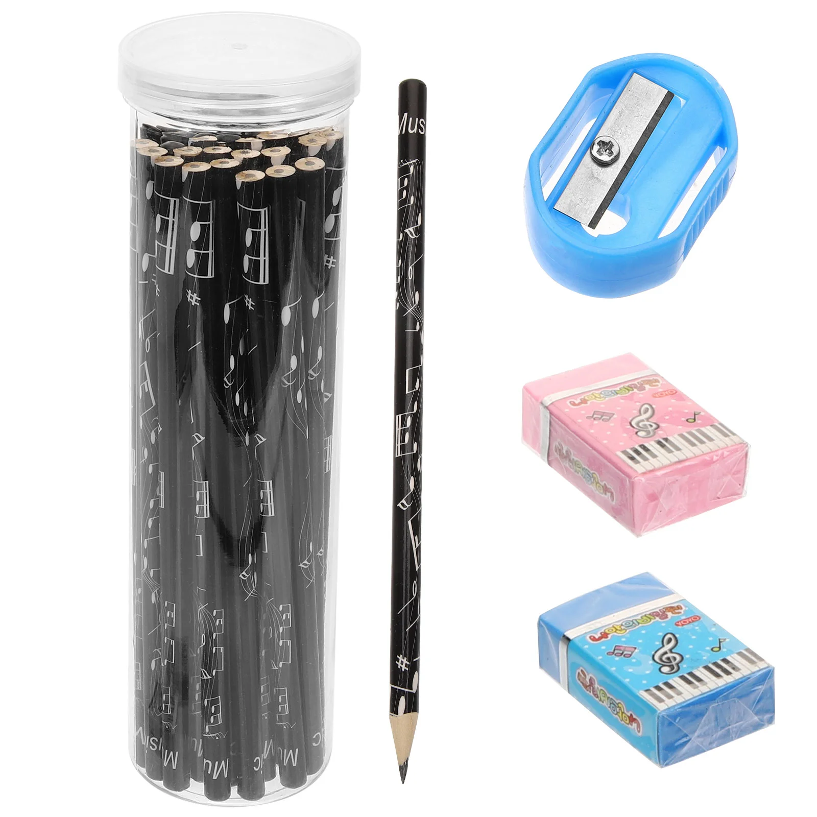 

36 Pcs Pencils for School Musical Note Charcoal Christmas Kids Bulk Black White Child