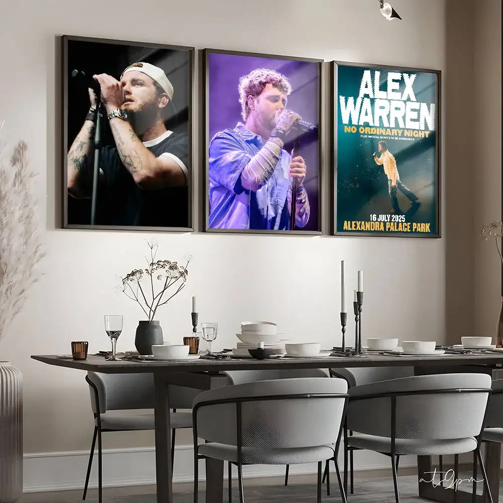 Popular Music Singer A-alex Warren Poster High-Quality Aesthetic Wall Painting Stickers For Dormitory And Living Room Decor