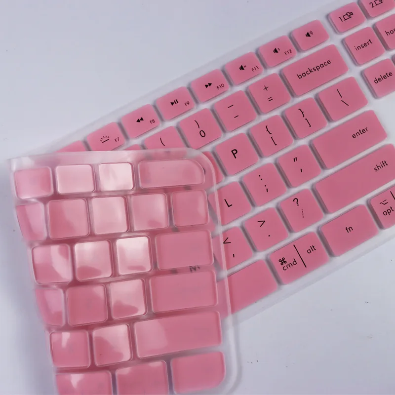 Funda de teclado para teclas MX, Protector de silicona transparente para Mac, Logitech, Logi, inalámbrico