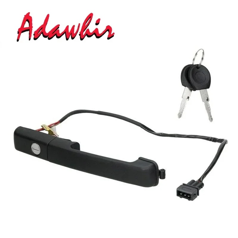 1 Set for Volkswagen PASSAT B3 External Front Door Handle with Key Lock 357837205A   357837206A  357839205 357839206