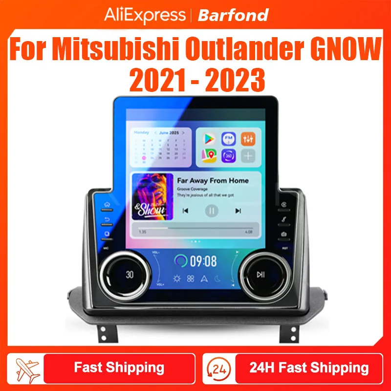

Автомобильный радиоприемник Android 13 Carplay для Mitsubishi Outlander GN0W 2021 - 2023 мультимедийный плеер Стерео Авторадио GPS навигация 4G DSP
