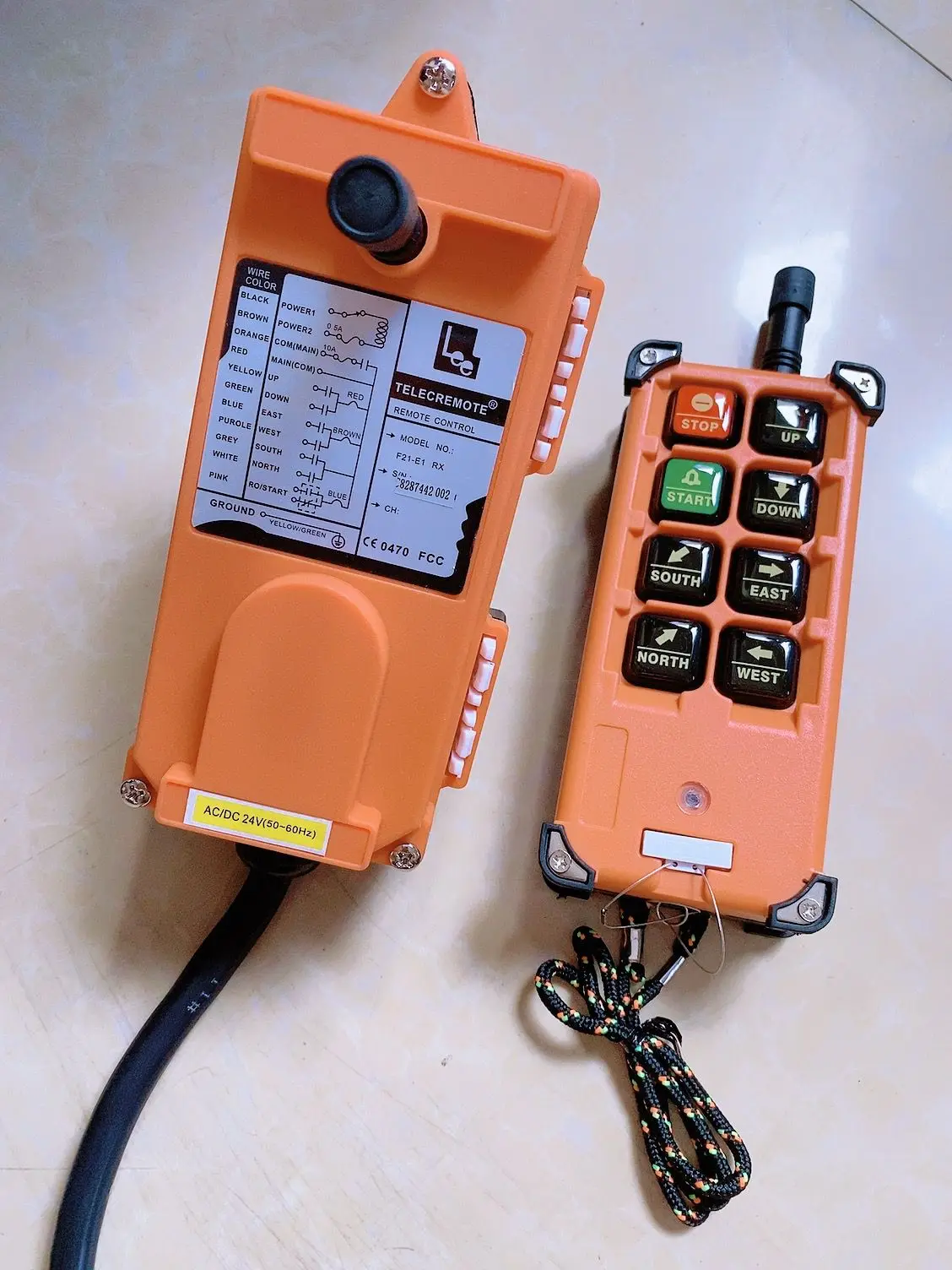 F21-E1B Driving wireless remote control F21E1B electric hoist remote control crane industrial remote control 24V 36V 220V 380V