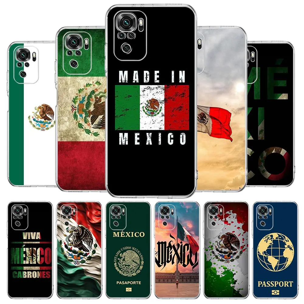 Mexiko-Pass Weiche TPU-Handyhülle für Xiaomi Redmi Note 15 14 13 12 4G 10 11 Pro Plus 5G 14C 13C 12C 10C 9A Cover