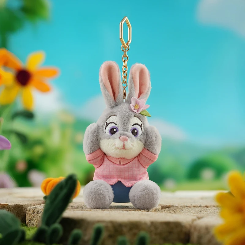 Anime zootopia nick judy chaveiro de pelúcia pingente bonito dos desenhos animados benjamin clawhauser boneca de pelúcia brinquedo atração magnética presentes da criança