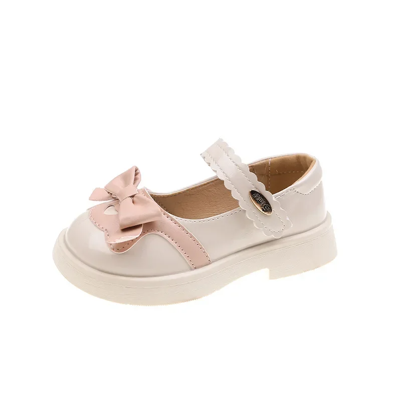 Mädchen Lederschuhe Fliege kleines Mädchen Prinzessin Performance Schuhe Herbst neue koreanische Version von westlichen Baby Walkin