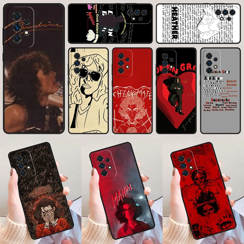 

Conan Lee Gray Coque For Samsung Galaxy A52 A72 A73 A20e A21S A50 A70 A11 A12 A42 A31 A40 A51 A71 A32 A80 A91 Phone Case Cover