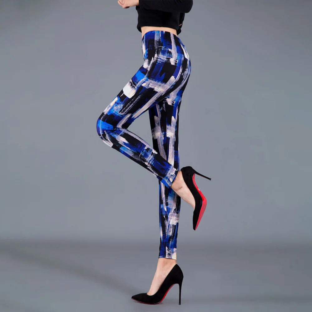 Yoga Practice Floral Leggings Women's Yoga Pants Stylish Floral Printed High Waist Pants Tag Size Average Size