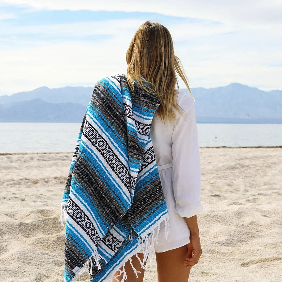 Beach Blanket Throws Outdoor Travel Mexican Blanket Bohemian Picnic Yoga Mat Home Decor Bedspread Large size Polyester / Cotton