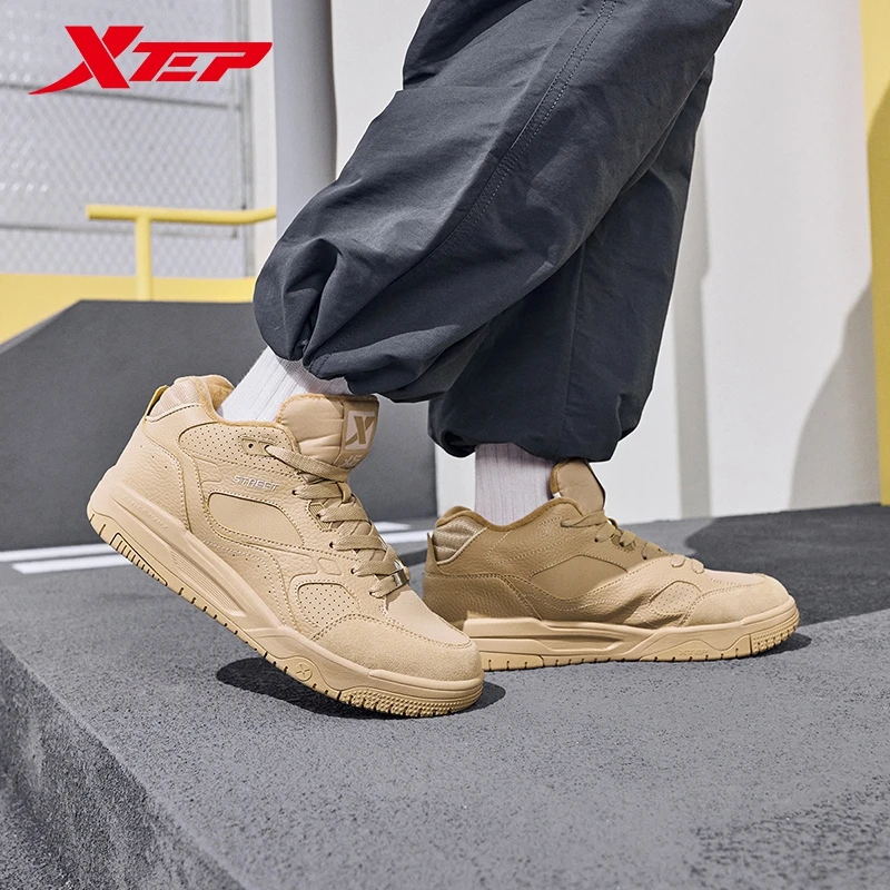 Xtep Yi Xing For Men 2024 Winter Cotton Shoes Rebound Soft Leisure Durability Support Training   Sneakers 876419370007