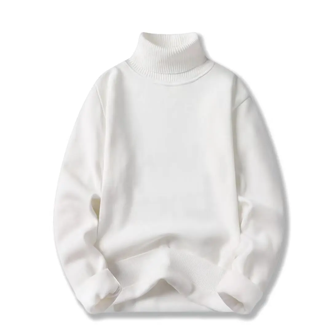 2025 New Men's Sweater Pullovers Korean Winter Warm O Neck Sweater High Quality Cool Top High-necked Knitted Bottoming Shirt