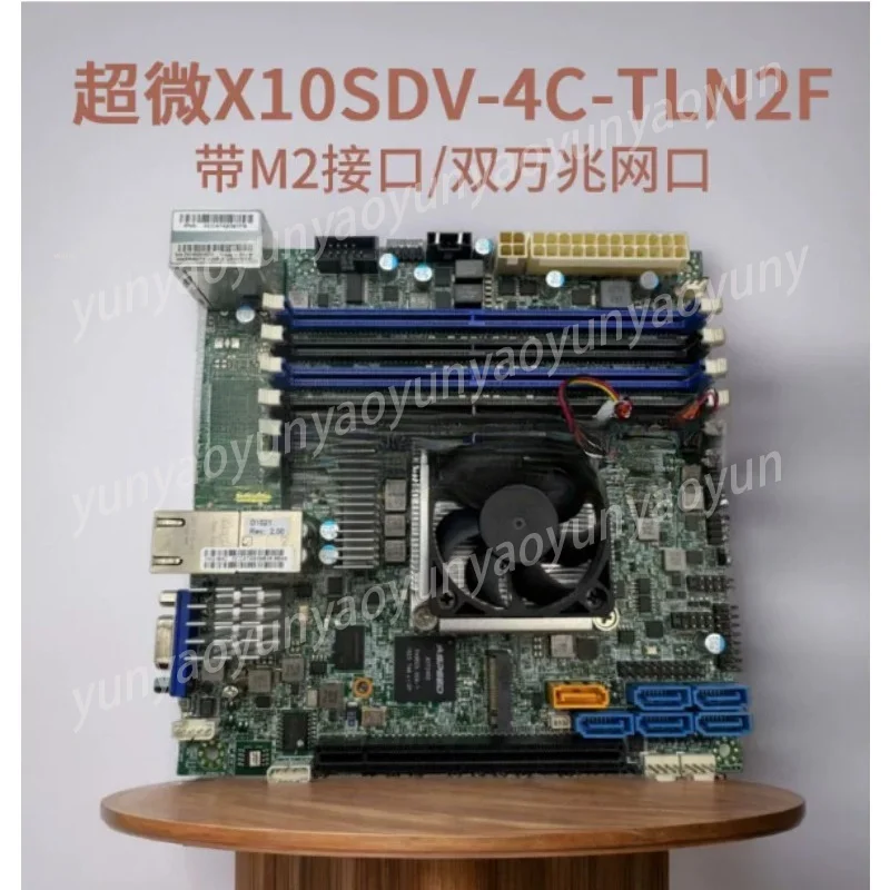 X10SDV-4C-TLN2F Mini ITX Server Board Xeon D Quad Core DDR4 ECC Dual 10GbE IPMI for NAS Soft Router Home Server Build