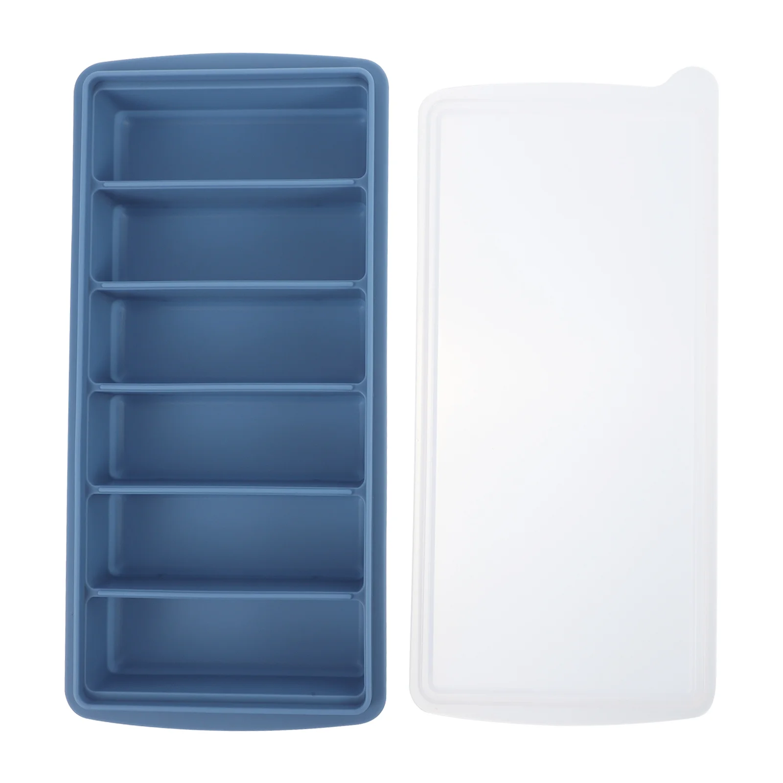 1Pcs Ice Cube Tray Silicone 6 Grid Mold Reusable Easy Clean for Bar Hotel Restaurant Ice Food Tray Baking Molds