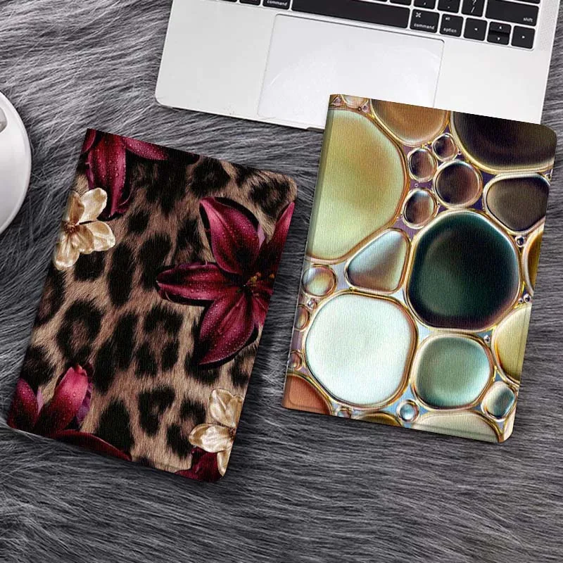 

Leopard Print Red Flower Gift Tablet Case For Samsung Tab Galaxy S6 S11 A A7 A8 A9 A11 10.1 10.4 10.5 Plus Lite