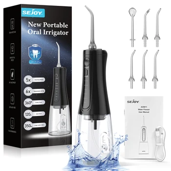 Oral Irrigator Portable Water Flosser Dental Thread Teeth Pick Mouth Washing Machine Rechargeable IPX7 Waterproof Teeth Cleaner