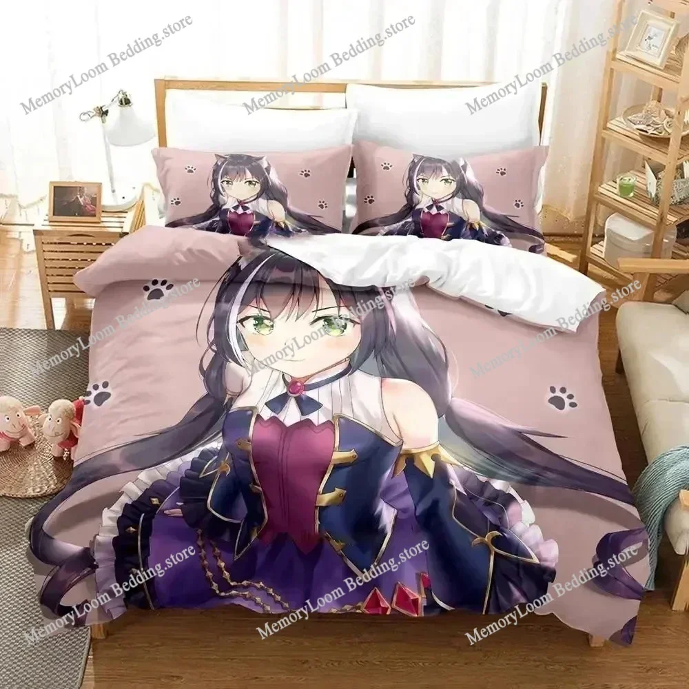 Game Princess Connect! ReDive Bedding Set Quilt Cover Pillowcase Comforter King Queen Size Boys Adult Duvet Cover Bed Set