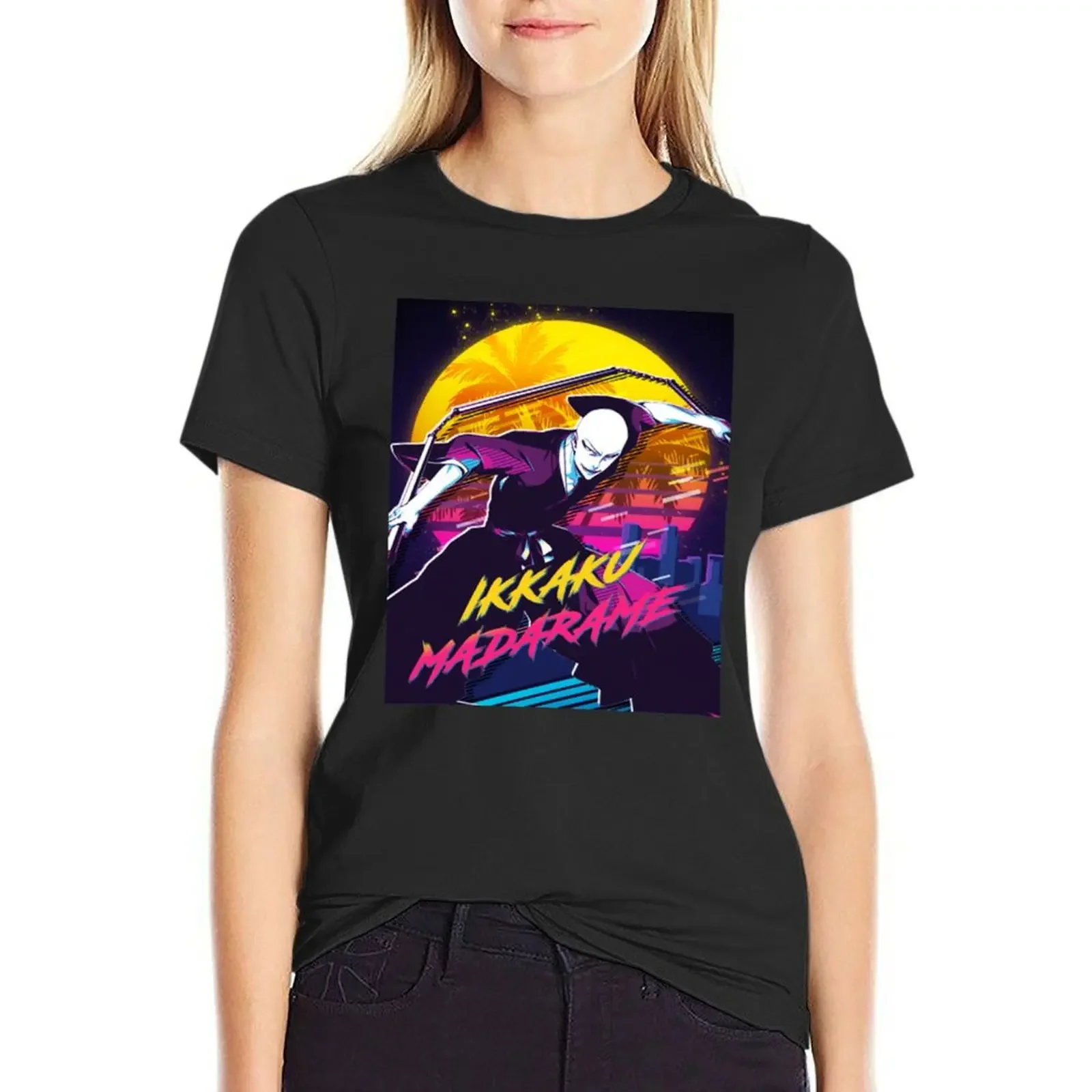 

Bleach Ikkaku Madarame Bleach Anime 80s Vaporwave T-Shirt blacks anime animal prinfor quick-drying korean Women's clothes