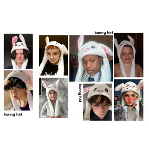 Pokemon hoạt hình mũ phát sáng cho trẻ em, pikachu, tai thỏ, động vật đẹp, ban nhạc sang trọng, quà tặng năm mới, cô gái, năm mới 8 Bán hàng chính Pikachu Hip - №2