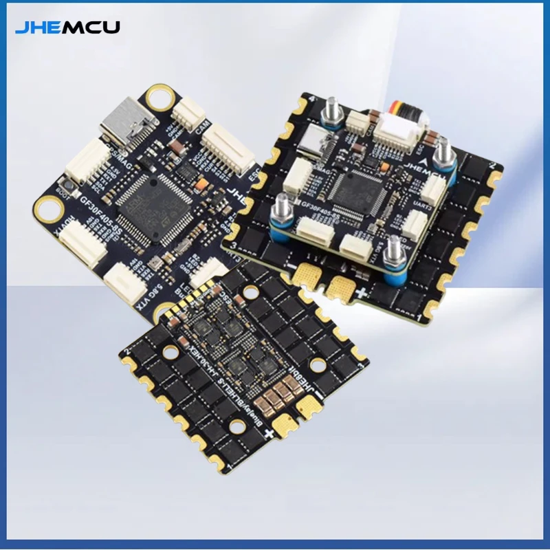 

JHEMCU GF30F405 Стек с регулятором скорости 90 А/110 А ESC 3-8S, совместимый с модулями GPS и телеметрии для продвинутых сборков дронов ​