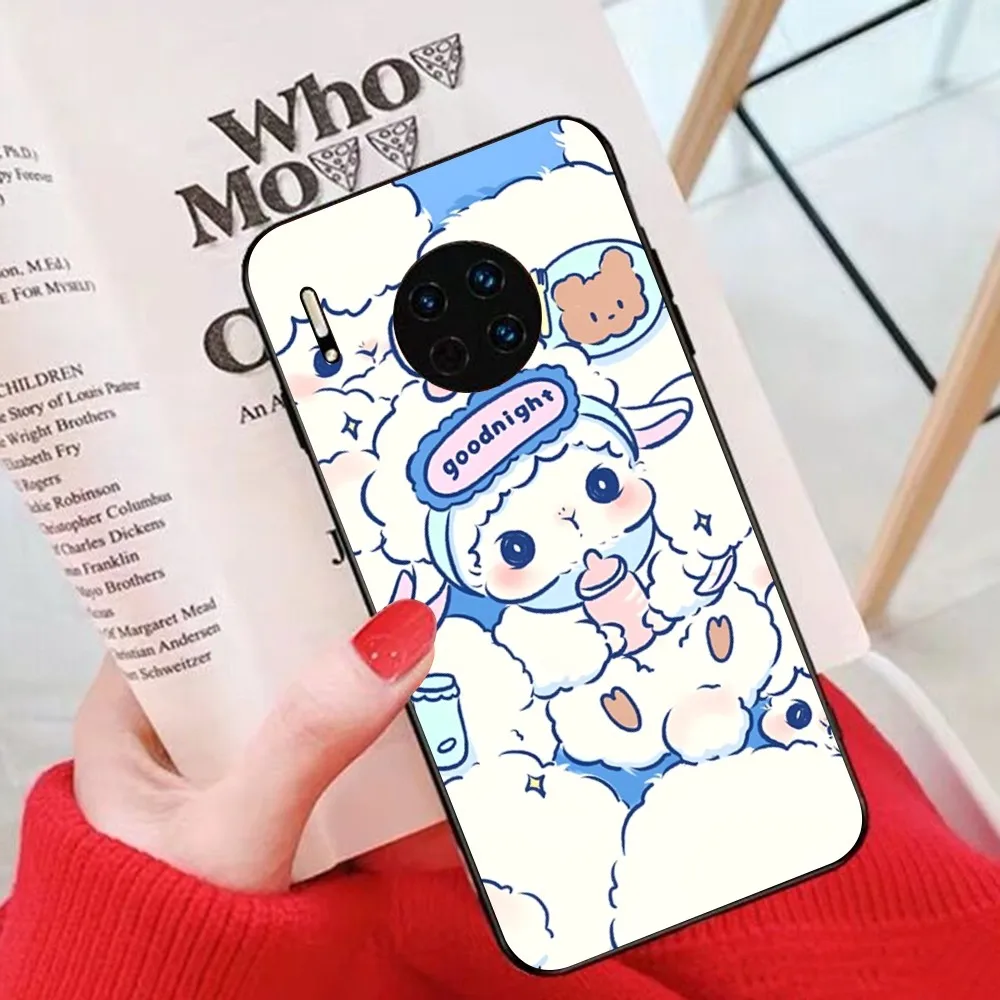 Cute Cartoon Little L-Lamb Phone Case For Huawei Mate 10 20 30 40 50 Lite Pro Nova 3 3i 5 6 SE 7 Pro 7SE