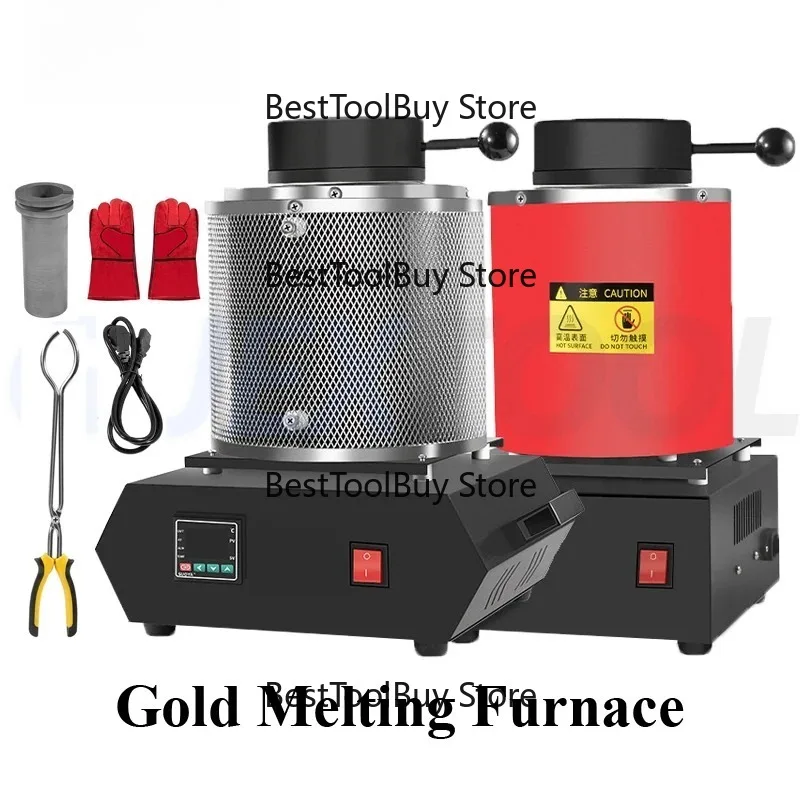 Digital Gold Melting Furnace Metal Melting Furnace Gold Silver And Aluminium Quartz Crucible Equipment Melting