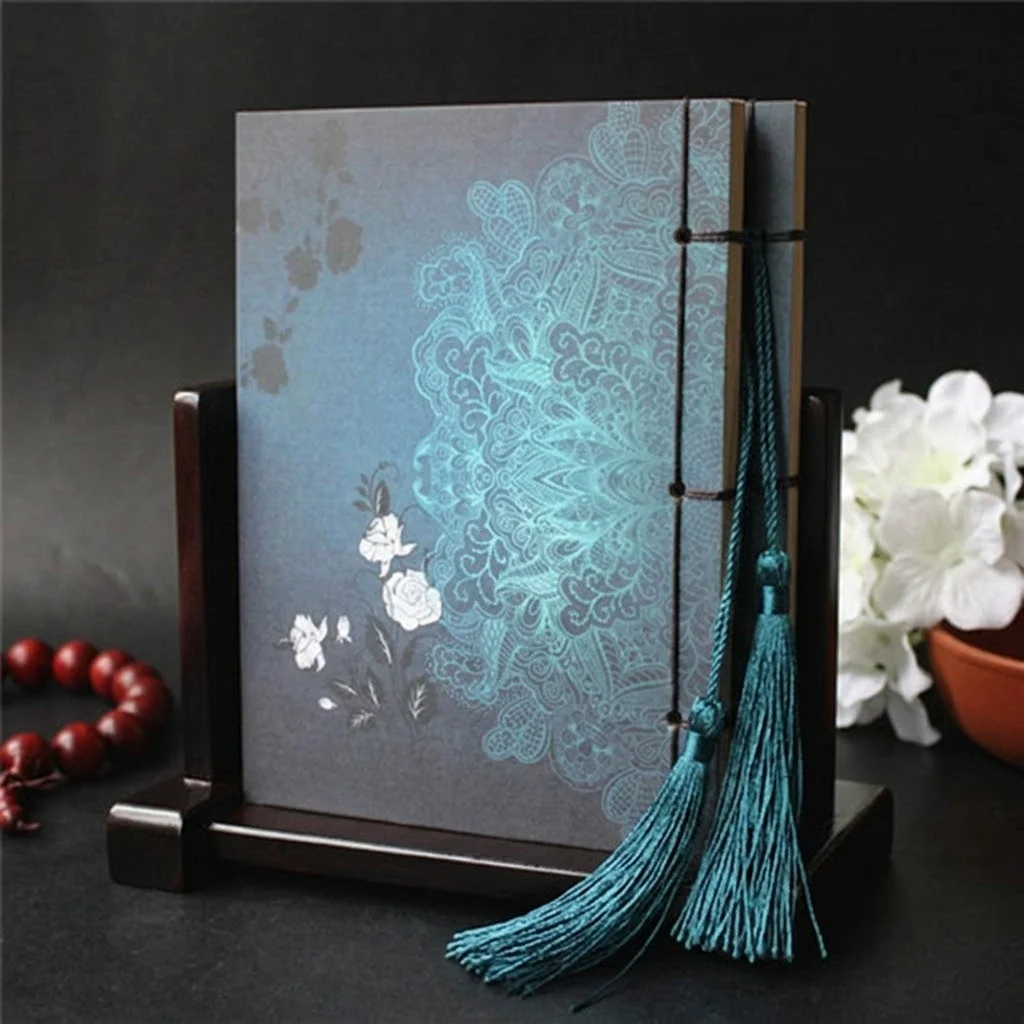 Wire-bound Retro Thick Tassel Book Thread-bound Sketchbook Diary Stationery Sketch Blank Notepad Journal Notebook