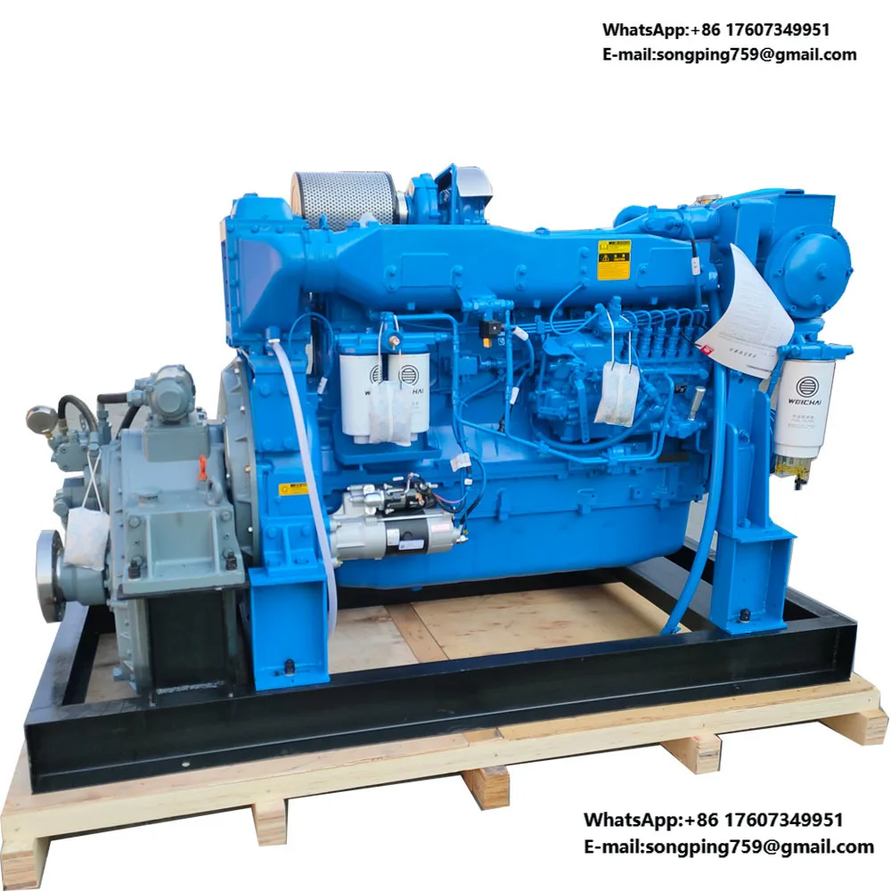 Weichai WD10 Marine Engine 326HP 2100RPM Marine Diesel Engine WD10C240-18 Inboard Moter with Gearbox HC138