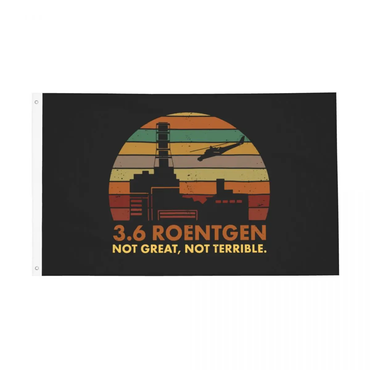 3.6 Roentgen Chernobyl TV Show Nuclear Radiation Flag Indoor Outdoor Banner Decoration Double Sided 3x5 4x6 5x8 FT Flags