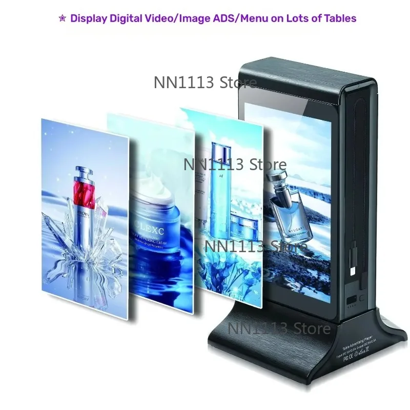 Wireless Charging Station Mobile Cell Phone Power Bank for Restaurant Menu Table Ads 2025 Trending Electronics New Arrivals