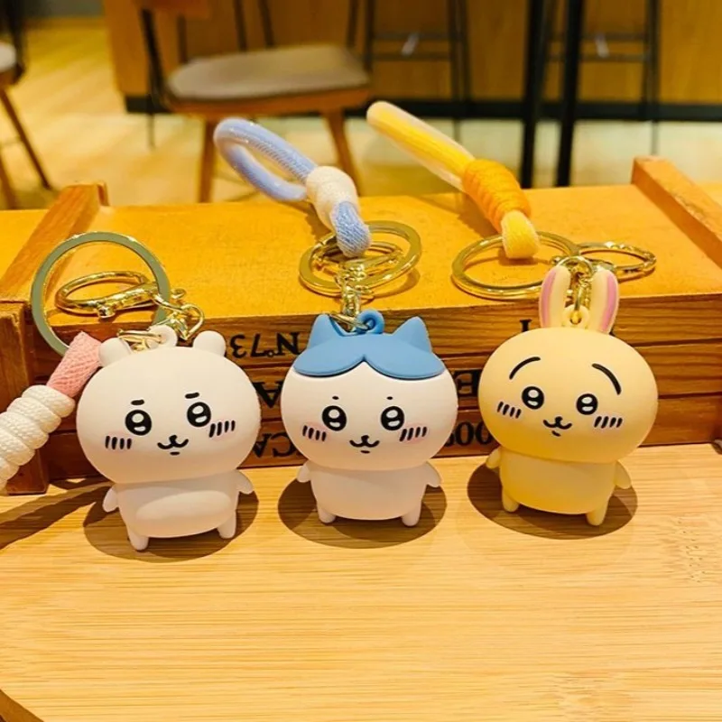 

Chiikawa Keychain Hachiware Cartoon Cute Figure Doll Couple Pendant Car Bag Hanging Decoration Couple Small Toy Delicate Gifts