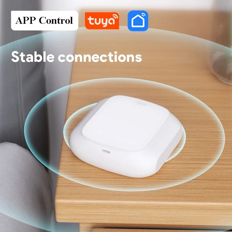 Tuya WiFi/ZigBee 2 Gang Wireless 6/4 Scene Switch Push Button Controller Smart Life App Automation Scenario for Tuya Devices