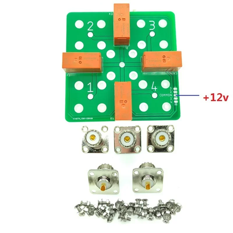 High Power 4:1 SO-239 Coax Remote Antenna Switch 1.5Kw CW/RTTY or 3000W PEP with Controller Manual