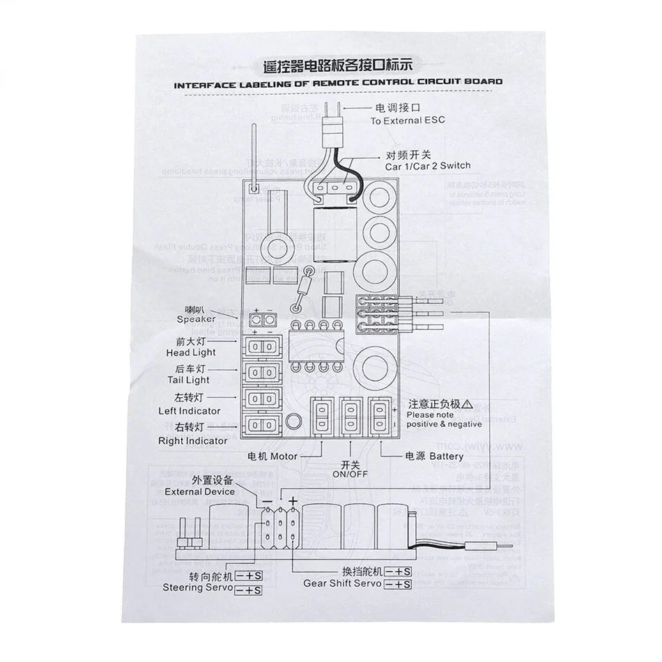 WPL D12 C24 B24 B36 MN D90 Sound System Transmitter Receiver Board Horn Upgrade Accessories RC Truck Car Parts